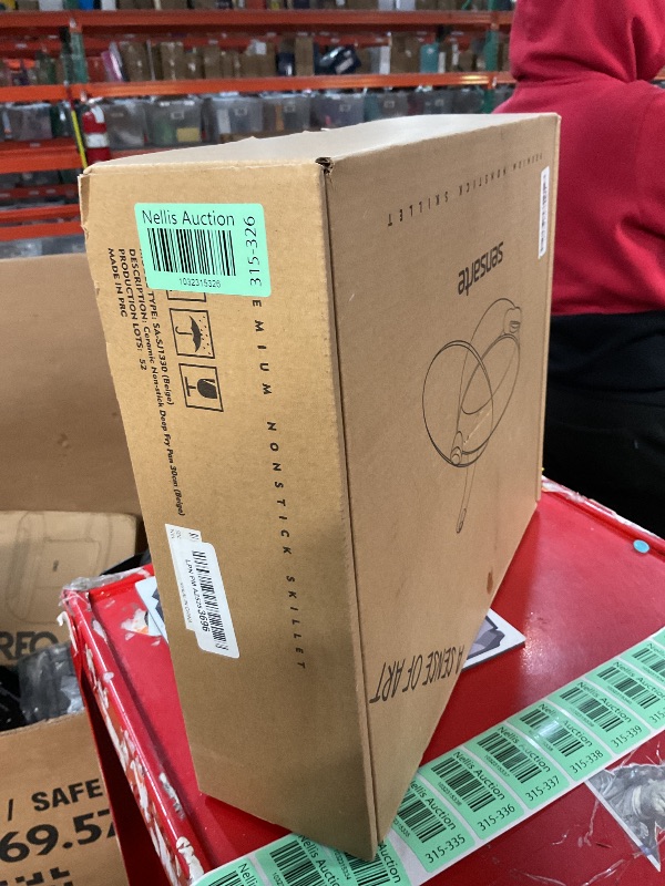 Photo 1 of SENSARTE Ceramic Nonstick Frying Pan Skillet with Lid, 12 Inch Large Deep Frying Pan, 5 Qt Saute Pan, Induction Pan, Healthy Non Toxic Cooking Pan with Helper Handle, PFOA PFAS PTFE Free