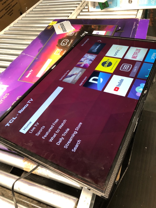 Photo 4 of ***HEAVILY USED - SCRATCHED - MISSING REMOTE AND LEGS - POWERS ON - UNABLE TO TEST FURTHER - SEE PICTURES***
TCL 28" Class 3-Series HD LED Roku Smart TV - 28S305
