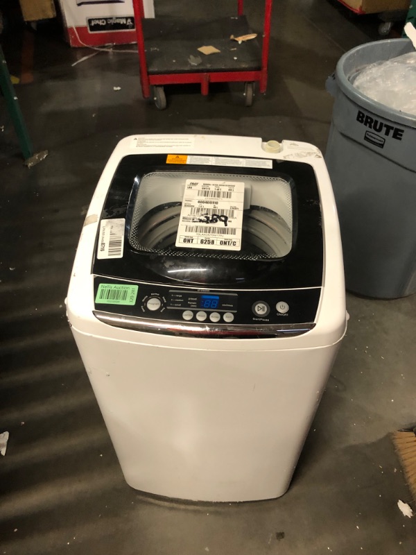 Photo 2 of ***HEAVILY USED - NO PACKAGING - POWERS ON - UNABLE TO TEST FURTHER - SEE PICTURES***
Small Portable Washer,Portable Washer 0.9 Cu. Ft. with 5 Cycles, Transparent Lid & LED Display