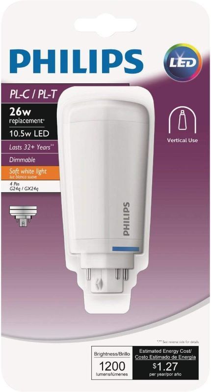 Photo 1 of  Philips LED 535377 Dimmable Energy Saver PL-C/T Light Bulb: 1200-Lumen 1 PACK