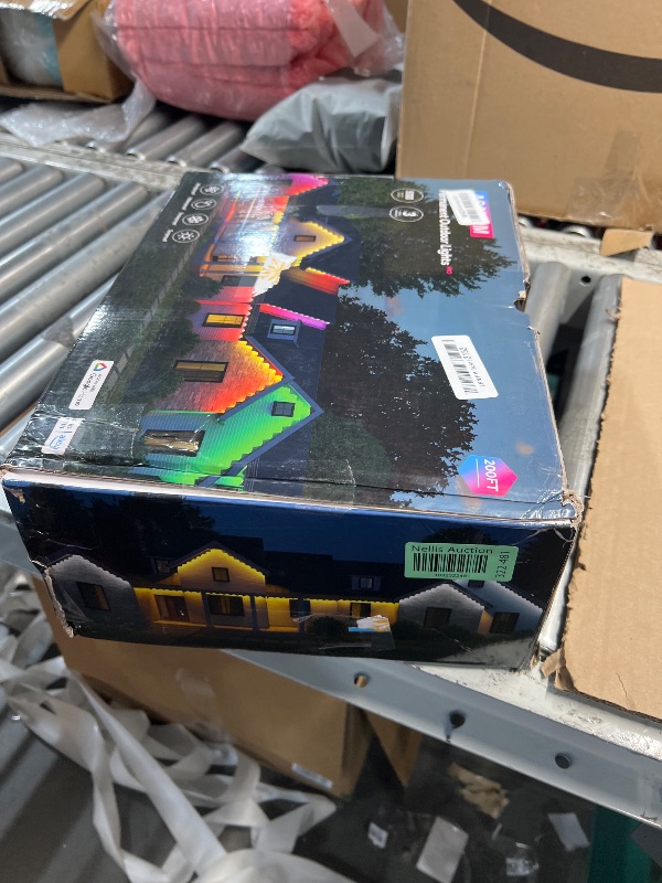 Photo 1 of **PARTS ONLY NON REFUNDABLE**
ASAHOM Permanent Outdoor Lights Pro, 200ft with 144 RGBCW LED Lights, IP67 Waterproof, 100 Scenes Modes for Halloween Christmas Decor Daily Lighting, APP/Control Box/Voice Control, White?New Version?