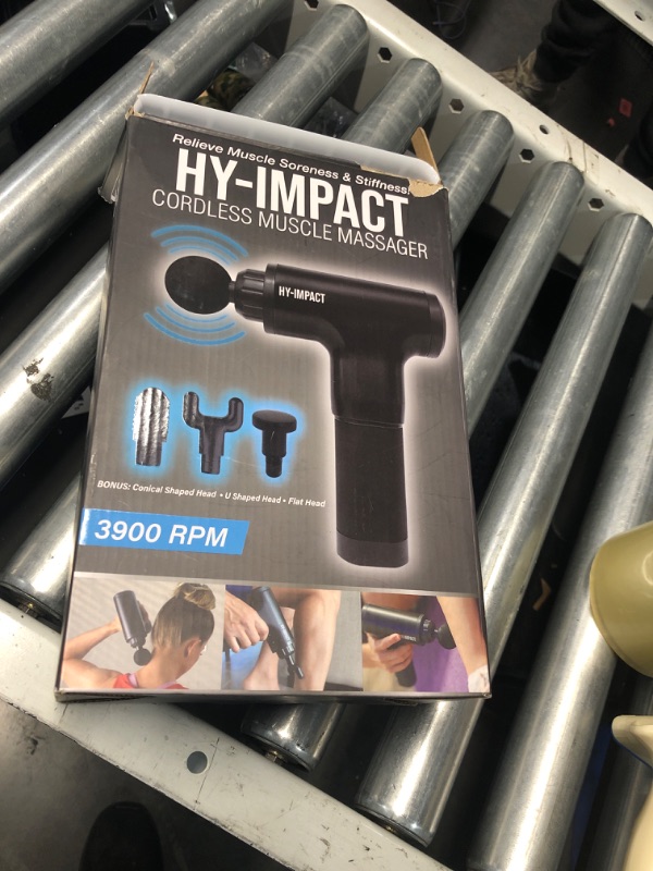 Photo 2 of ***NON REFUNDABLE, PARTS ONLY***HY IMPACT Cordless Muscle Massager – Professional Massage Gun with Four Interchangeable Massaging Heads, Portable and Lightweight, Six Intensity Speeds Gives Fast Recovery from Fatigue and Soreness