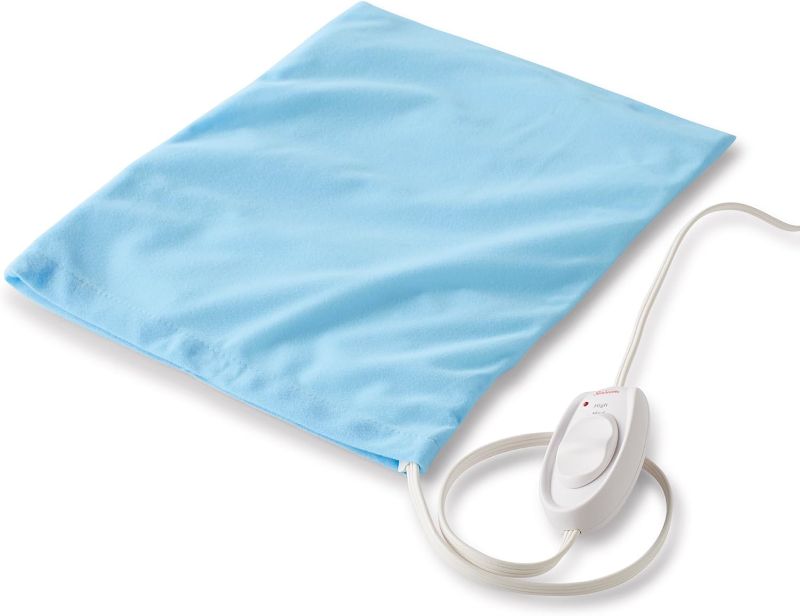 Photo 1 of 
Sunbeam Heating Pad for Pain Relief | Standard Size Ultra Heat, 3 Heat Settings | Light Blue, 12 Inch x 15 Inch