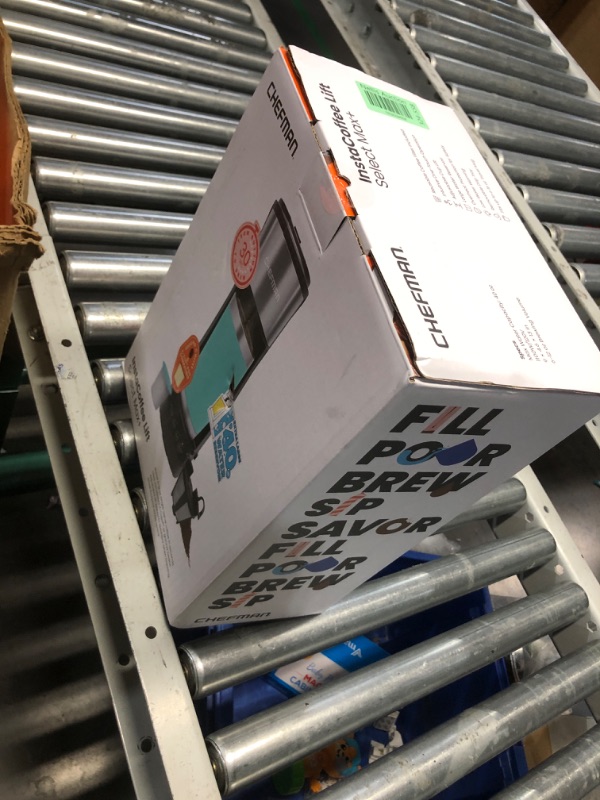 Photo 1 of CHEFMAN Single Serve Coffee Maker, K Cup Coffee Machine: Compatible with K-Cup Pods and Ground Coffee, Brew 6 to 12oz Cup Drip Coffee Maker, 40oz Water Reservoir, Cup Lift, Filter Included