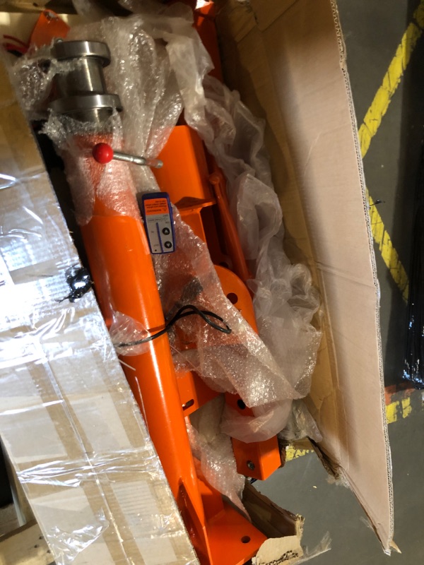 Photo 1 of VEVOR Electric Pickup Truck Crane, 1100 lbs, Folding Truck-Mounted Bed Crane with Electric Winch 3500 lbs, Steel Pickup Truck Jib Crane Hoist 360° Swivel for Lifting Goods in Construction, Factory