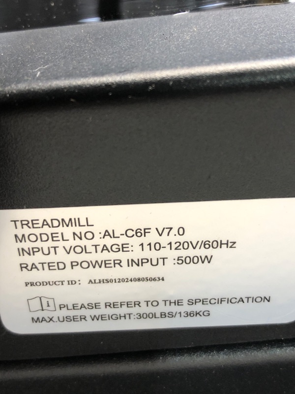 Photo 3 of ***MISSING REMOTE - TREADMILL CANNOT BE OPERATED WITHOUT REMOTE***
Walking Pad Treadmill, Treadmills for Home, Under Desk Treadmill, Treadmills for Home Small, 2 in 1 Folding Treadmill 300 lbs Weight Capacity