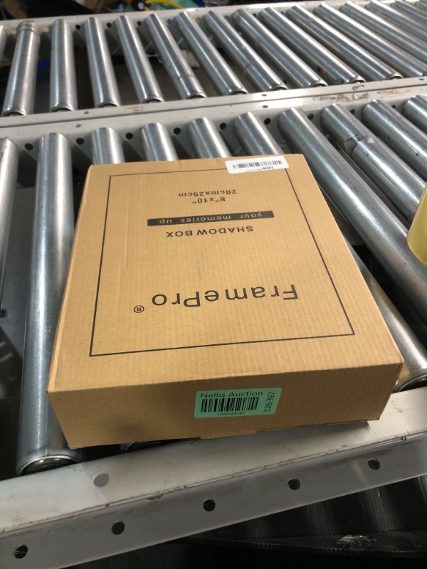 Photo 1 of GraduationMall 8x10 Top Loading Shadow Box Frame with HD Glass,Wood Display Case with Slot,1.25 inches Interior Depth,Ideal for Wine Bottle Caps,Tickets,Shells,Stamps and More,Black