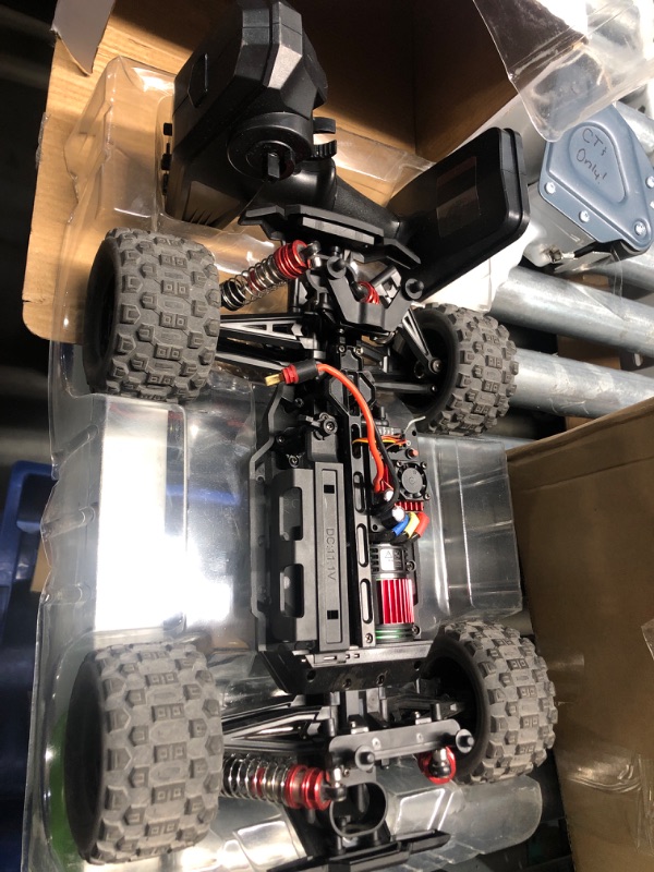 Photo 3 of ***NON REFUNDABLE, PARTS ONLY***DEERC 1:14 Fast Brushless RC Cars for Adults,Max 46+ mph Off-Road RC Truck, 2*3S Lipo 4WD RC Trucks Waterproof, 7 Lighting Modes High Speed Remote Control Car, All Terrain RC Truggy for Snow,Sand&Mud