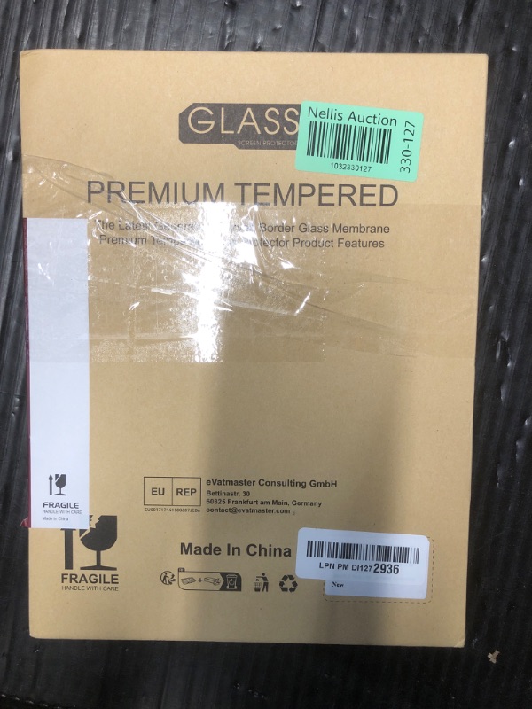Photo 1 of **ONE IS USED** Esanik 2 Pack Like Paper Glass Screen Protector for iPad Air 11 Inch M2 (2024) 9H Tempered Glass Film with Alignment Frame, Writing Like on Paper, Anti Glare, Apple Pencil Compatible