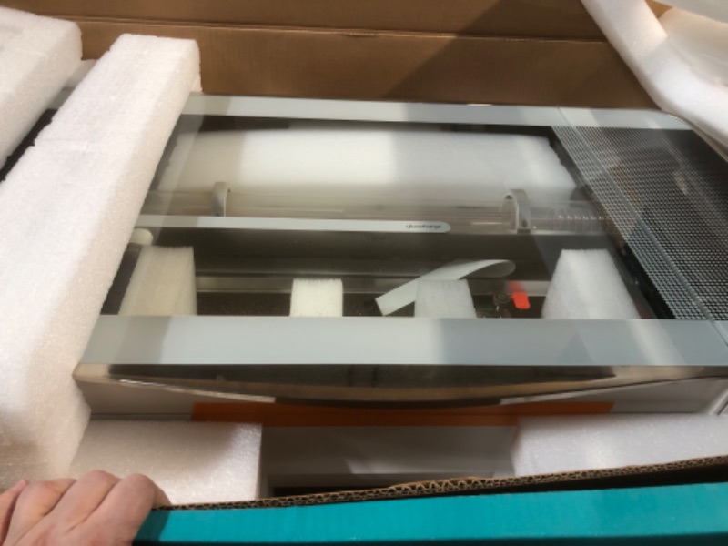 Photo 1 of Glowforge Plus Laser Cutter and Engraver Machine with 40W CO2 Laser - Ultimate Power Laser Engraver with Liquid Cooling for Fast Laser Engraving on Wood, Leather, Metal, and Stone