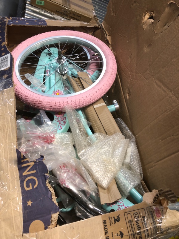 Photo 5 of ***NONREFUNDABLE - DAMAGED - MISSING PARTS - SEE COMMENTS***
JOYSTAR Kids Bike Lola 18 Inch Girls Bike with Training Wheels Princess Kids Bicycle for Girls Toddler of 5-8 Years Toddler Girl Bikes Mint Green