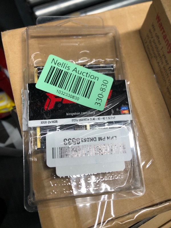 Photo 3 of (FAIR) Kingston Fury Impact PnP 32GB (2x16GB) 5600MT/S DDR5 CL40 SODIMM Notebook Gaming Memory Kit of 2 - KF556S40IBK2-32 32GB Kit of 2 5600MT/s