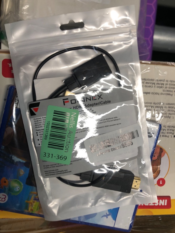 Photo 1 of FOINNEX HDMI to DisplayPort Adapter, 4K@60Hz Not-Bidirectional HDMI to Display Port, Unidirectional HDMI Source to DP Display Male to Female for Computer, Monitor, PS4, NS
