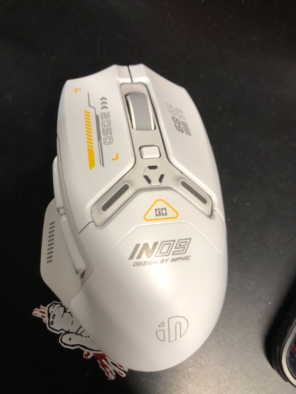 Photo 1 of INPHIC IN9 Wireless Gaming Mouse, True Tri-Mode Bluetooth/Type-C Wired/2.4G Wireless Connection, 10000 DPl, Fully Programmable, RGB Backlit, for Laptop PC Mac