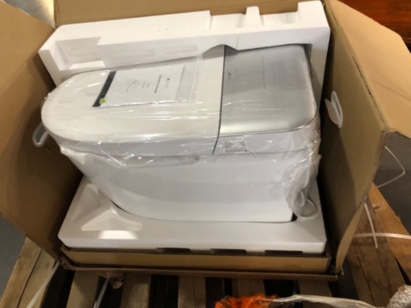 Photo 4 of ***FACTORY SEALED***LEIVI Smart Toilet with Built-in Bidet Seat, Tankless Toilet with Auto Lid Opening, Closing and Flushing, Heated Seat, Digital Display, Remote Control, Elongated