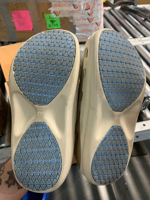 Photo 1 of ***(HEAVILY USED)***
nurfit NURSTEP Lightweight Slip On Comfortable Slip Resistant Medical Nursing Clog Scrub Shoes with Arch Support Insoles for Healthcare Hospital Work Operating Room - Beige Sz. 6 WOMEN'S/MEN'S 5