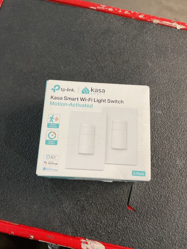 Photo 2 of ***(PARTS ONLY/ NO RETURNS OR REFUNDS/ MISSING PARTS) ***
Kasa Smart Motion Sensor Switch, Single Pole, Needs Neutral Wire, 2.4GHz Wi-Fi Light Switch, Works with Alexa & Google Assistant, UL Certified, No Hub Required(KS200MP2),White,2-Pack