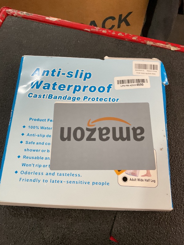 Photo 1 of Waterproof Extra Wide Leg Cast Cover for Shower Adults, Extra Large Leg Shower Cover with Non-Slip Bottom, Watertight Foot Protector for Plus Size Adults Surgery Shower Boot