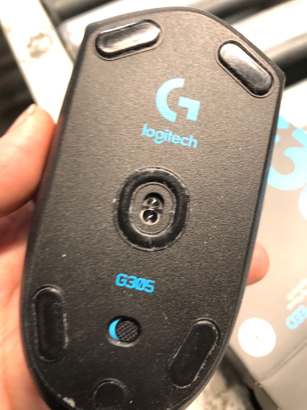 Photo 1 of Logitech G305 LIGHTSPEED Wireless Gaming Mouse, Hero 12K Sensor, 12,000 DPI, Lightweight, 6 Programmable Buttons, 250h Battery Life, On-Board Memory, PC/Mac - Black