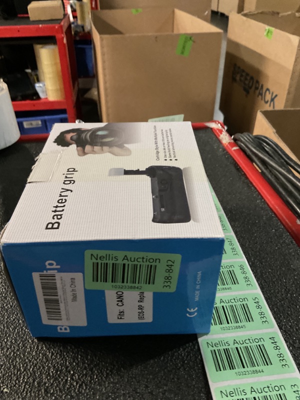 Photo 1 of Hersmay EOS R8 Battery Grip Vertical Power Battery Grip for Canon EOS R8 RP EOS-RP DSLR Camera, Battery Holder for 2X LP-E17 Battery, Replace for Canon BG-C18