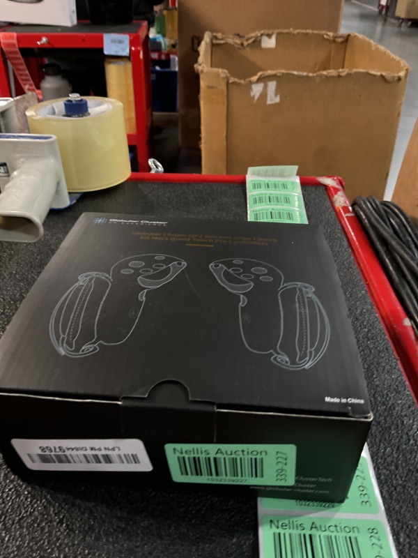 Photo 1 of Globular Cluster Silicone Grips for Meta Quest Pro Controllers - Come with PU Leather Cushion Pad - More Comfortable (Black)