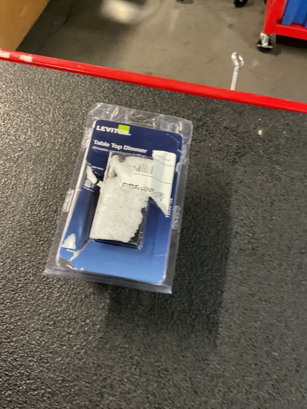 Photo 1 of Leviton Table Top Plug in Lamp Dimmer for Dimmable LED, Halogen and Incandescent Bulbs, TBL03-10E, Black