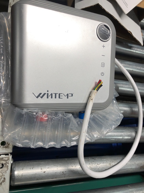 Photo 1 of **DOES NOT COME WITH A PLUG** WINTEMP Tankless Water Heater Electric 3.5KW 120V, Designed to Provide Hot Water on Demand Without the Need for a Storage Tank, Use a Self - Adjusting Rotatable Digital Display Silver ETL