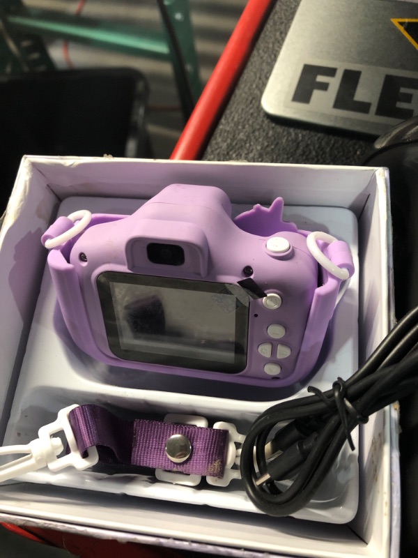 Photo 3 of ***(MISSING SD CARD)***USED**
Mgaolo Children's Camera Toys for 3-12 Years Old Kids Boys Girls,HD Digital Video Camera with Protective Silicone Cover,Christmas Birthday Gifts with 32GB SD Card (Purple)