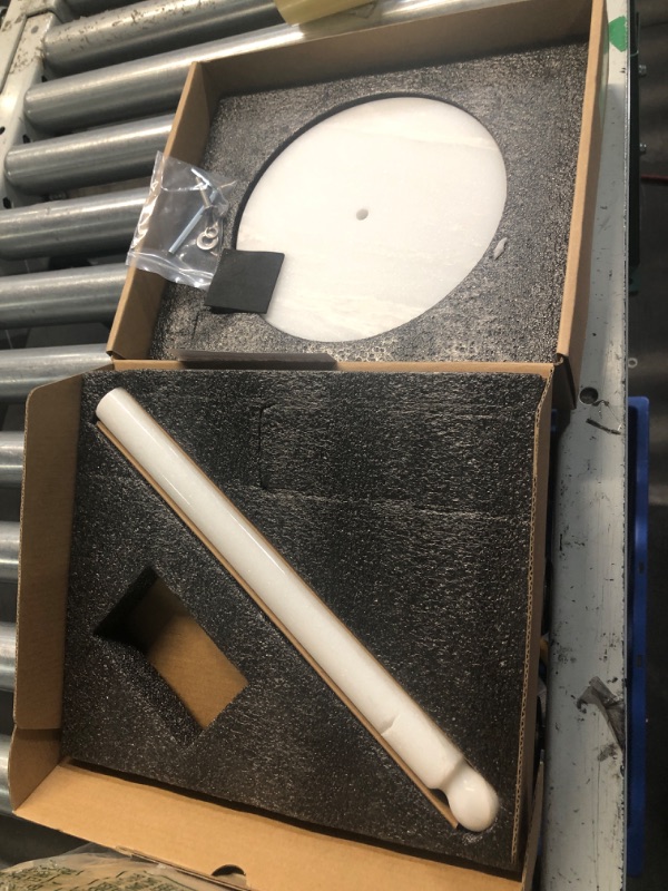 Photo 1 of ***(MINOR DAMAGE)***
Koville African Genuine Marble Paper Towel Holder Countertop, 4.5LBS Heavy-Duty Stone Paper Towel Holder Stand for Kitchen Storage, for Standard or Jumbo-Sized Rolls
