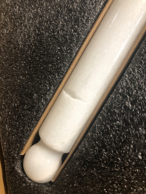 Photo 1 of ***(MINOR DAMAGE)***
Koville African Genuine Marble Paper Towel Holder Countertop, 4.5LBS Heavy-Duty Stone Paper Towel Holder Stand for Kitchen Storage, for Standard or Jumbo-Sized Rolls