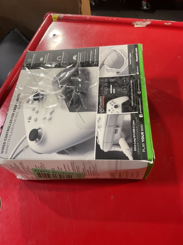 Photo 1 of ***USED - MISSING CHARGER - UNABLE TO TEST***
PowerA Wired Controller for Xbox Series X|S - White, gamepad, video game / gaming controller, works with Xbox One