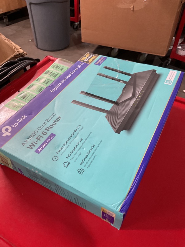 Photo 2 of TP-Link AX1800 WiFi 6 Router V4 (Archer AX21) – Dual Band Wireless Internet Router, Gigabit Router, Easy Mesh, Works with Alexa - A Certified for Humans Device