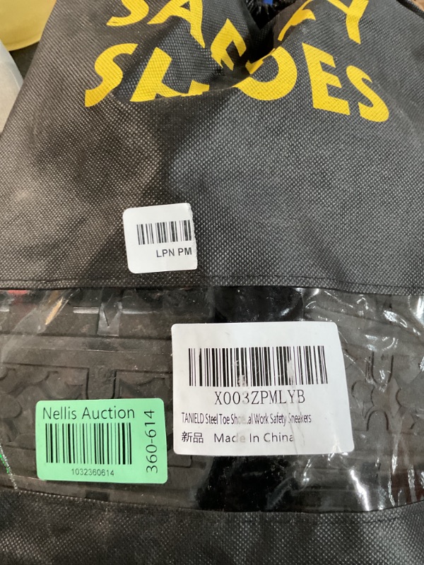 Photo 1 of TANIELD Steel Toe Shoes for Men Lightweight Work Shoes Breathable Safety Shoes Air Cushioned Steel Toe Sneakers Indestructible Steel Tennis Toe Shoes Construction Industrial Work Safety Sneakers