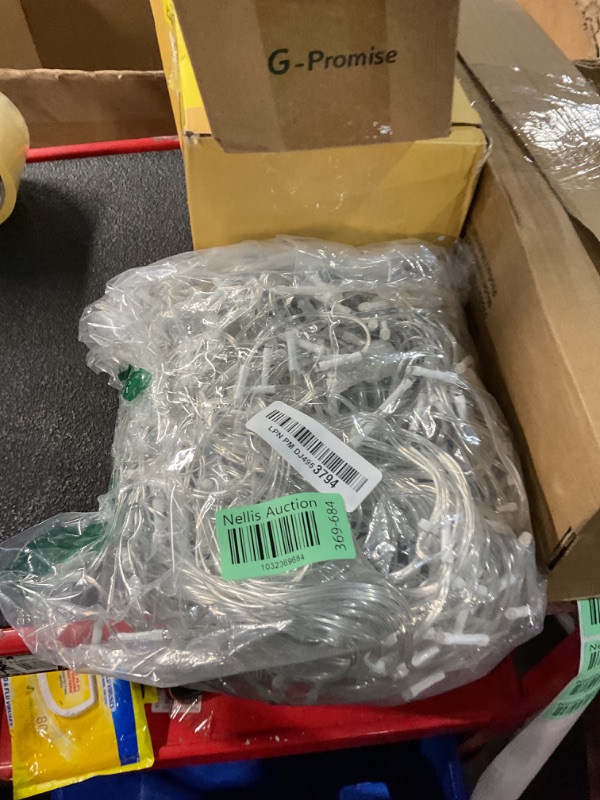 Photo 1 of 480 LED 49FT Christmas Lights Plug in 8 Modes with Timer Dimmable Christmas Decorations Outdoor Waterproof Indoor Curtain String Lights for Roof Porch Garden Holiday Wedding Party Decor Cool White