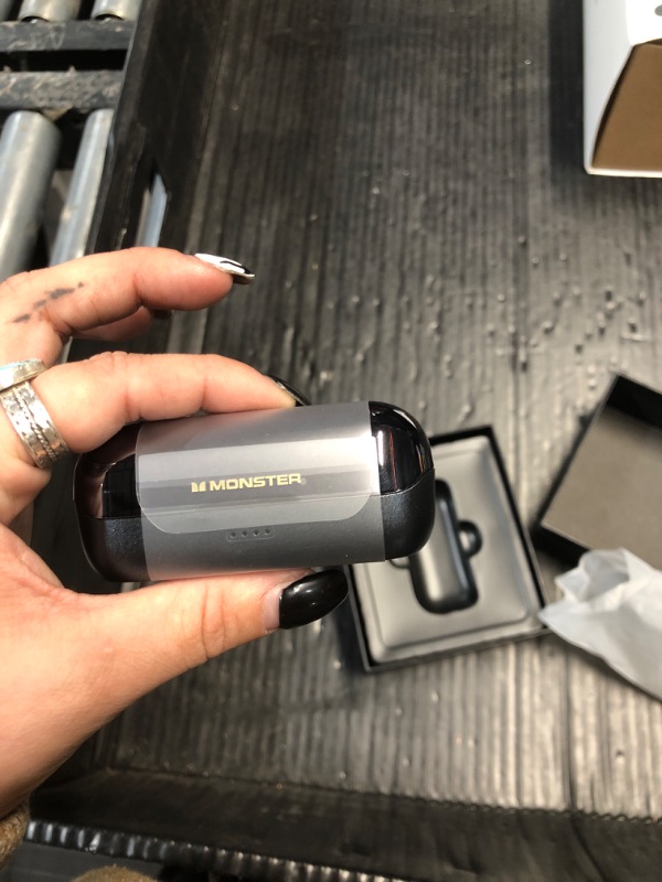 Photo 1 of ***FACTORY SEALED***Monster Wireless Earbuds Open AC601, Comfort Clip-On Bluetooth Earbuds Type-C Charging, Bluetooth 5.4 Open Earbuds Pure Sound with ENC, IPX5 Waterproof, Touch Control Wireless Headphones (Black)