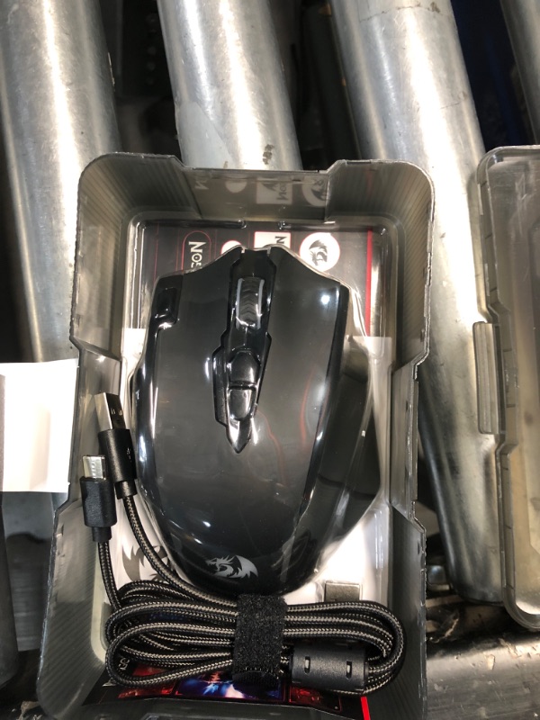 Photo 2 of ***FACTORY SEALED***Redragon M913 Impact Elite Wireless Gaming Mouse, 16000 DPI Wired/Wireless RGB Mouse with 16 Programmable Buttons, 45 Hr Battery and Pro Optical Sensor, 12 Side Buttons MMO Mous