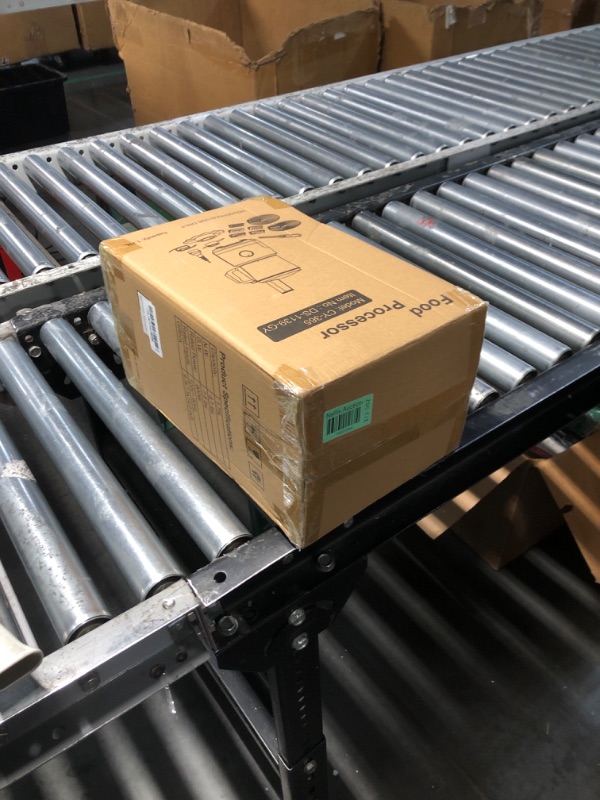 Photo 1 of Davivy Food Processor 7 Cup,Built-in Storage Drawer Small Food Processor with 10 set blades,French fry cutting,Wavy slicing for Home Use,3-Speed, Blue,600W (Grey)