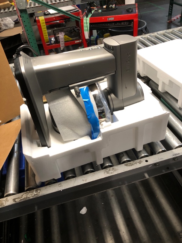 Photo 1 of GE Profile Smart Stand Mixer w/Built-In Smart Scale & Auto Sense Technology, 7qt Stainless Steel Bowl, 11 Speed l Dough Hook, Beater, 11-wire whip l works w/Amazon Alexa & Google Home l Mineral Silver