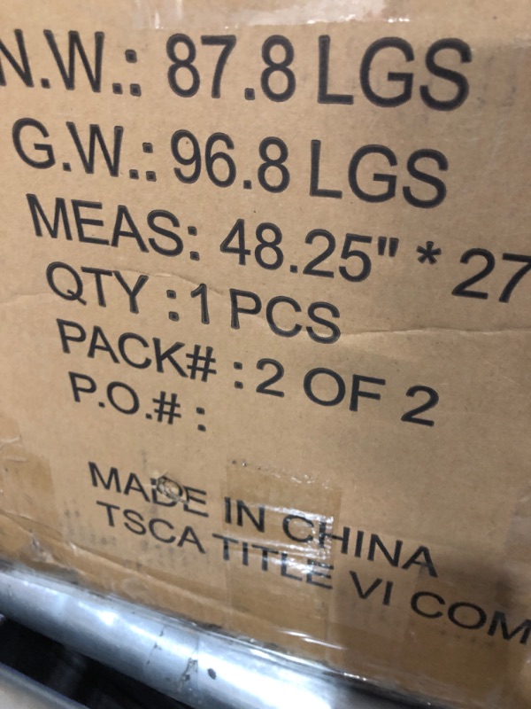 Photo 1 of **BOX TWO OF TWO** **NONREFUNDABLE** **PARTS ONLY** YOPTO 81.5“ L-Shape Upholstered Sleeper Sectional Sofa with Storage Chaise & Pull Out Bed, Convertible Corner Couch Bed W/ 3 Removable Back Cushions