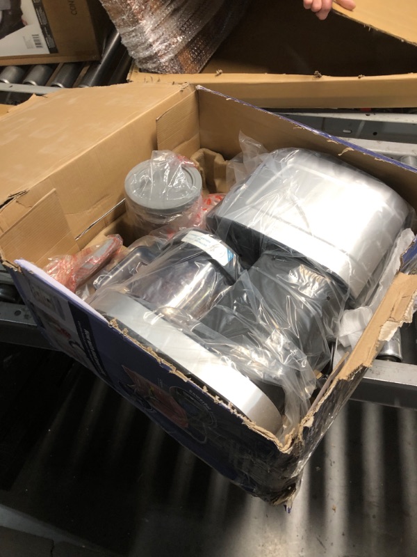 Photo 1 of Ninja CREAMi Deluxe Ice Cream & Frozen Treat Maker for Ice Cream, Sorbet, Milkshakes, Frozen Yogurt, & More, 11-in-1, XL Capacity, Silver, Includes (2) Family-Sized 24 oz. Tubs