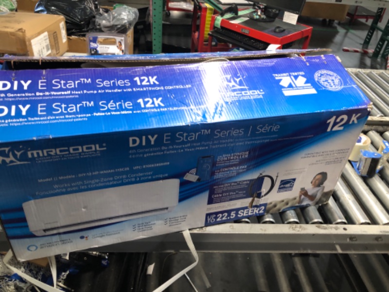 Photo 1 of 12k BTU MrCool DIY Ductless Wall Mounted Air Handler - 4th Generation 120v