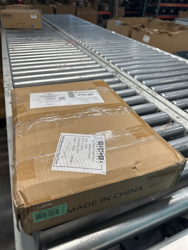 Photo 1 of TEAMIX Wall Mounted Folding Table, Floating Desk for Small Spaces Laundry Shelf with Heavy Duty Brackets Floating Desk for Garage