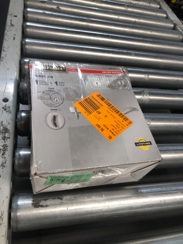 Photo 1 of Naples Satin Nickel Combo Pack with Single Cylinder Deadbolt