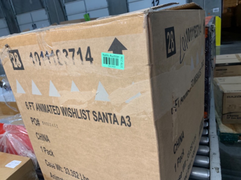 Photo 1 of 
Home Accents Holiday 6 ft. Animated Wishlist Santa