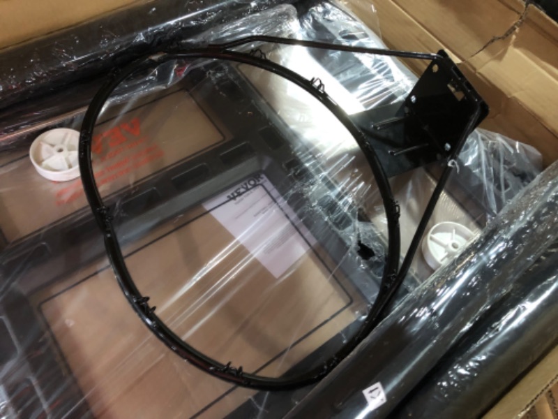 Photo 1 of ***MAJOR DAMAGE - RIM BENT - SEE PICTURES***
VEVOR Basketball Hoop, 44 inch Basketball Hoops Goal, 4-10 ft Adjustable Height Portable Backboard Hoop, Kids Adults Basketball Court with Wheels, Stand, Fillable Base, Basketball Hoop Outdoor/Indoor