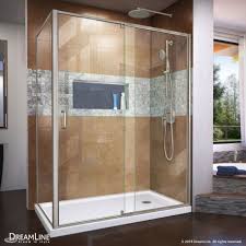 Photo 1 of  Semi-Frameless Pivot Shower Door in Chrome, 38-42 in Width x 72 in Height, 1/4 in. (6mm) Certified Clear Tempered Glass, Engineered for Smooth Pivoting Open and Close. SHDR-22427200-01