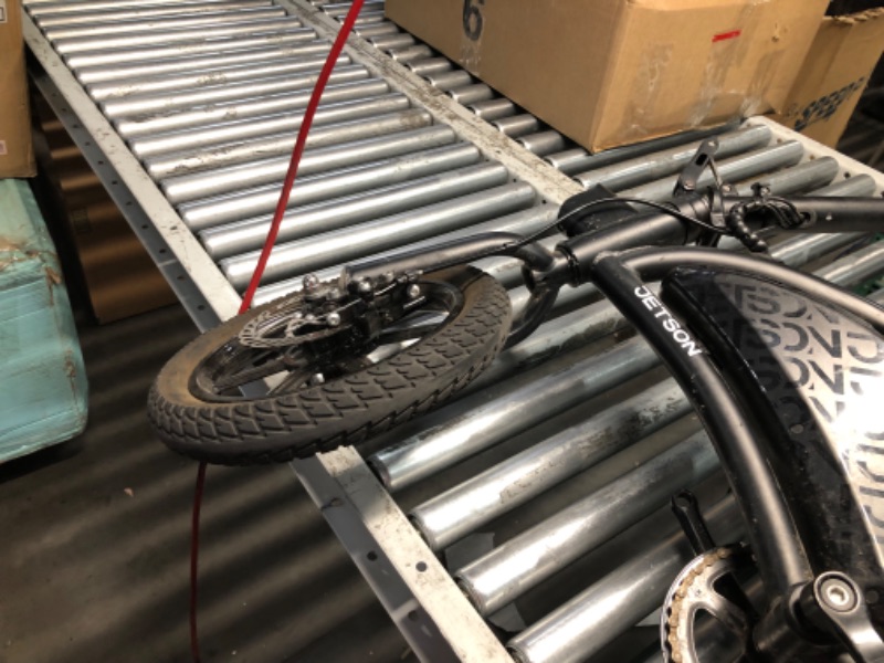 Photo 1 of ***MAJOR DAMAGE - NO PACKAGING - INCOMPLETE - UNABLE TO TEST - SEE PICTURES***
Jetson Bolt Folding Electric Ride-On Bike, Easy-Folding, Built-in Carrying Handle, Twist Throttle, Up to 15.5 MPH, Ages 13+
