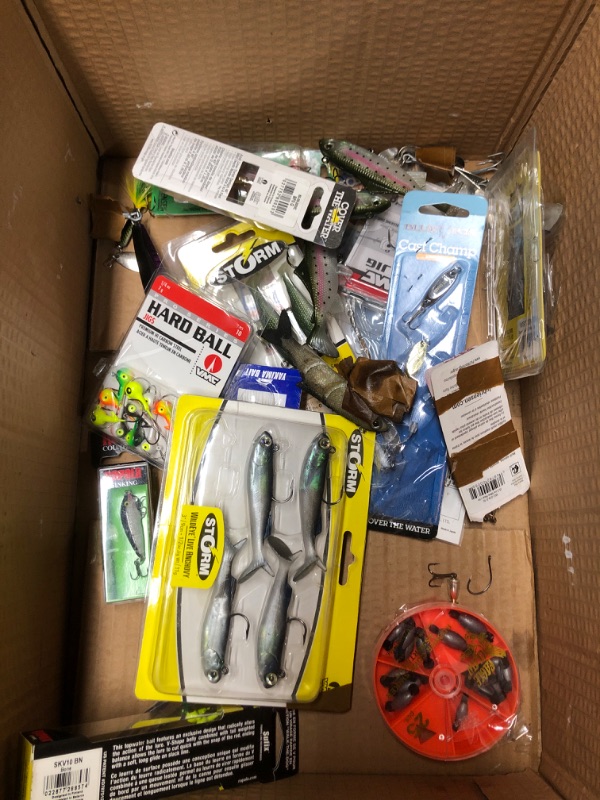 Photo 1 of ***NON REFUNDABLE***Box of MIXED Fishing Gear - Weights, Bait, Hooks