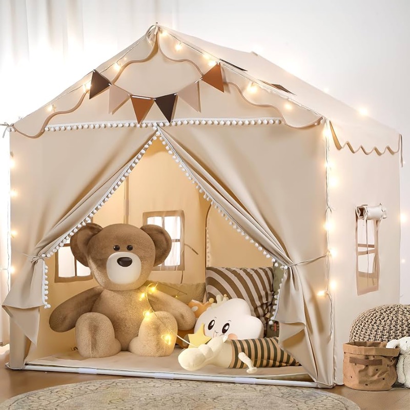 Photo 1 of ***STOCK PHOTO REFERENCE ONLY***
Kids Play Tent, 2 in 1 Toddler Tent, Large Playhouse for Kids Indoor & Outdoor