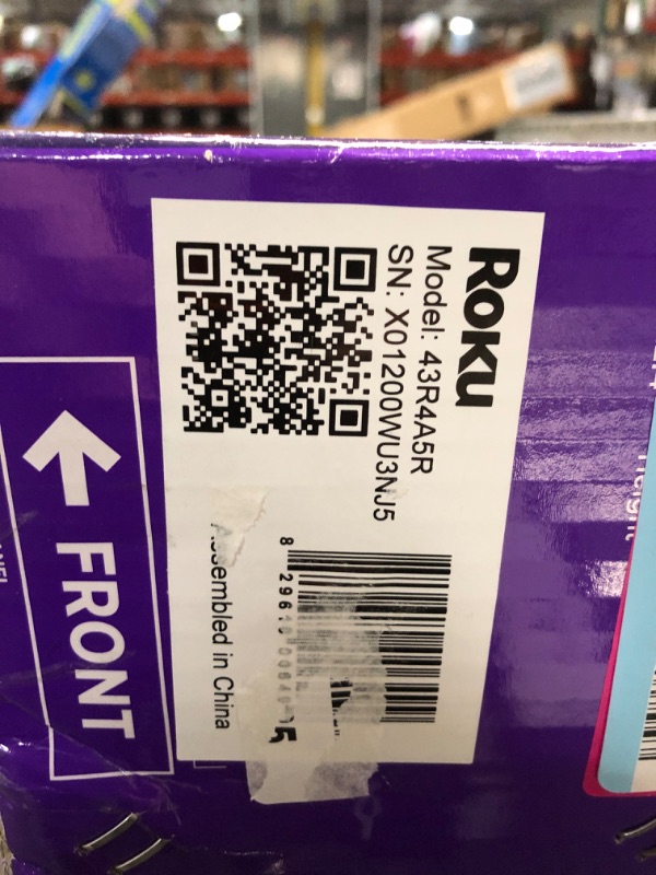 Photo 1 of Roku Smart TV – 43-Inch Select Series 4K HDR RokuTV with Roku Enhanced Voice Remote, Brilliant 4K Picture, Automatic Brightness, & Seamless Streaming – Live Local News, Sports, Family Entertainment
